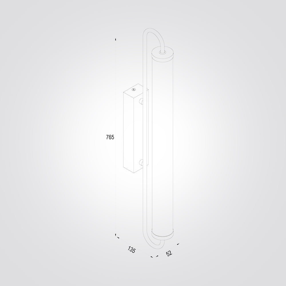 מנורת קיר מראה מרפי לד דגם M | L| לבן