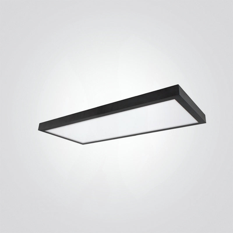 פאנל לד מלבני צמוד תקרה 30X120 ס"מ| 60W| שחור|לבן