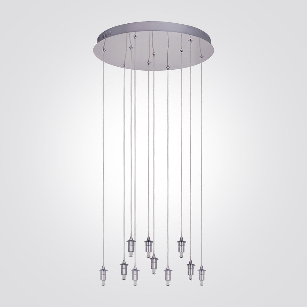 בסיס תאורה תלייה עגול עשירייה ללא אהיל מתאים לבית נורה G9