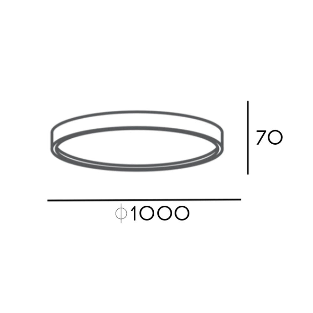צמוד תקרה גדי לד Φ100 | לבן| פליז| שחור| CCT