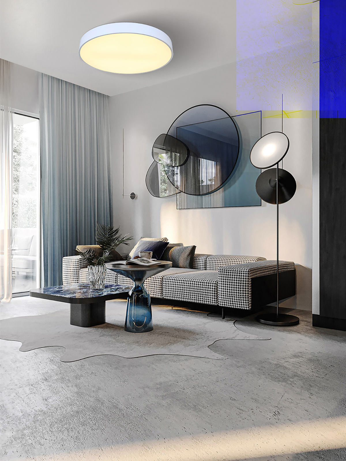 צמוד תקרה גדי לד Φ30 | לבן| פליז| שחור| CCT