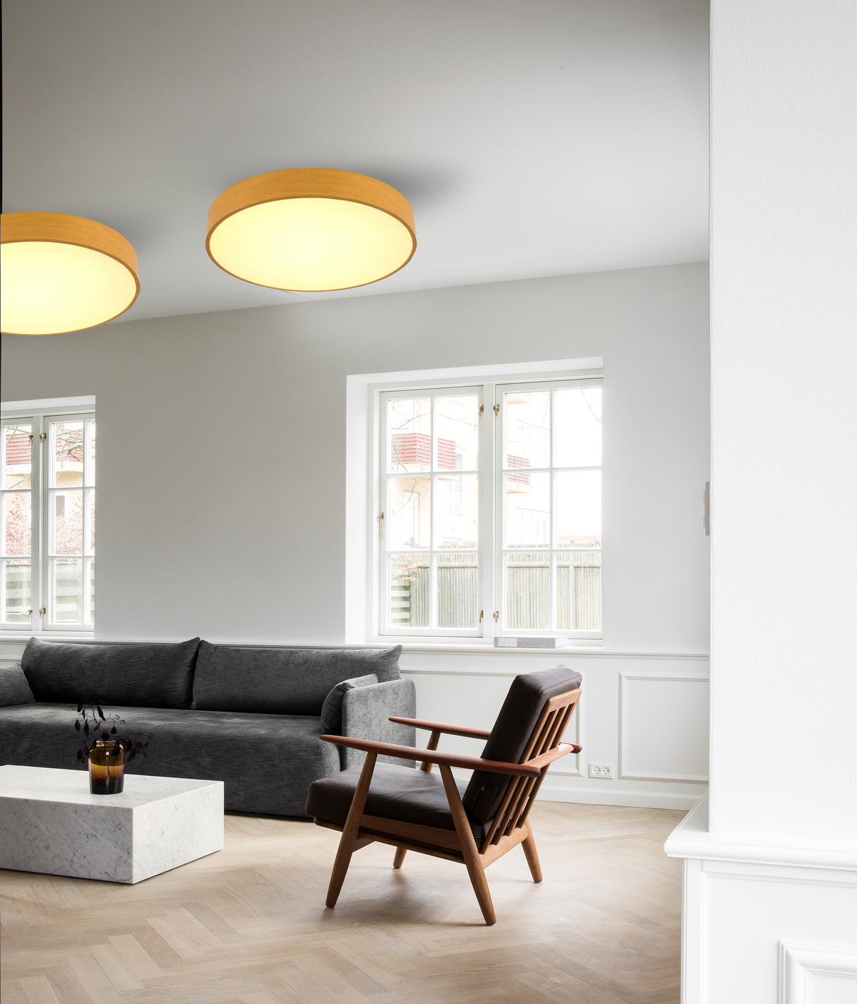 צמוד תקרה גדי לד| צבע עץ| Φ30| Φ38| Φ58| Φ78|Φ100| CCT