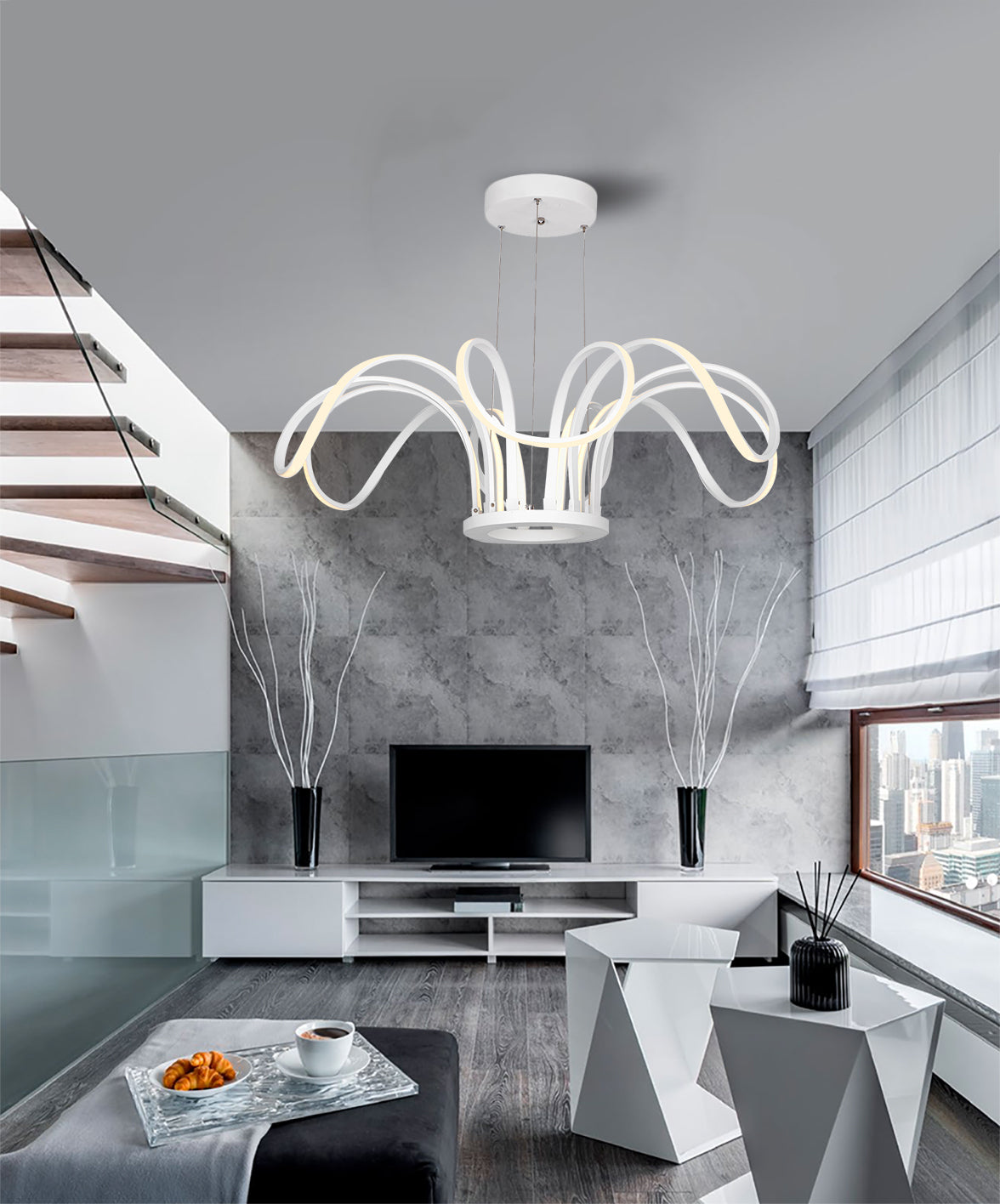 מנורת תליה אלבסטר שישייה