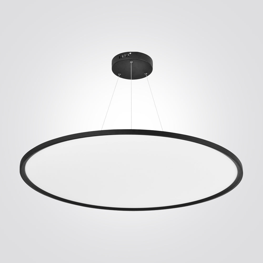 מנורת תלייה פאנל לד אורן שחור| Φ80|3000K