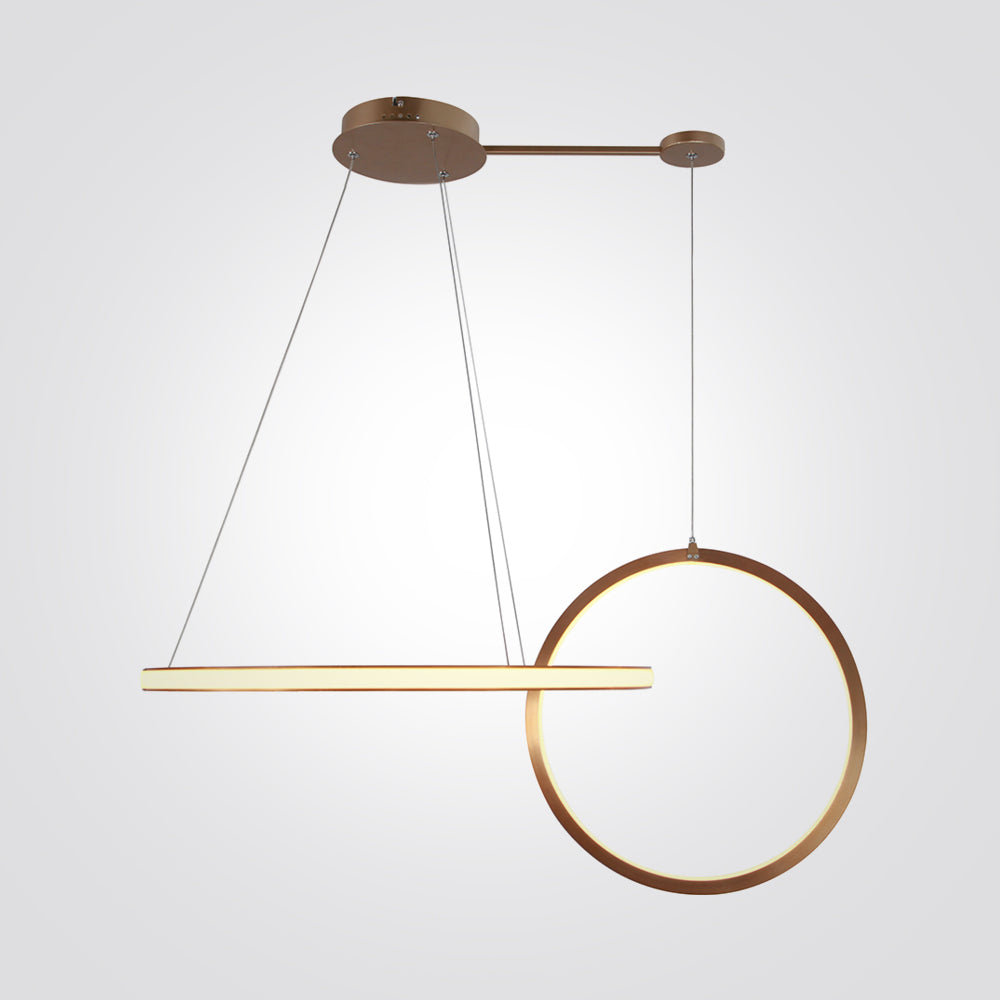 מנורת תליה אורי לד| זהב