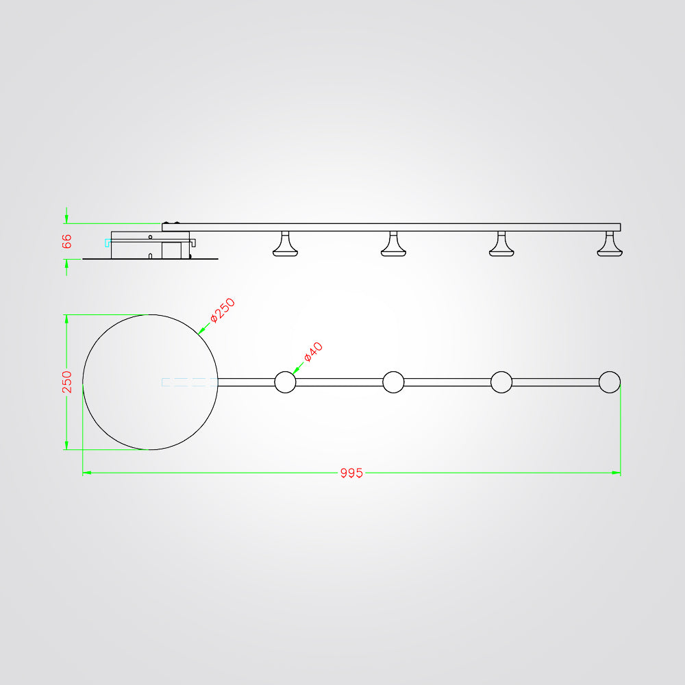 מנורת קיר אור לד שחור+פליז