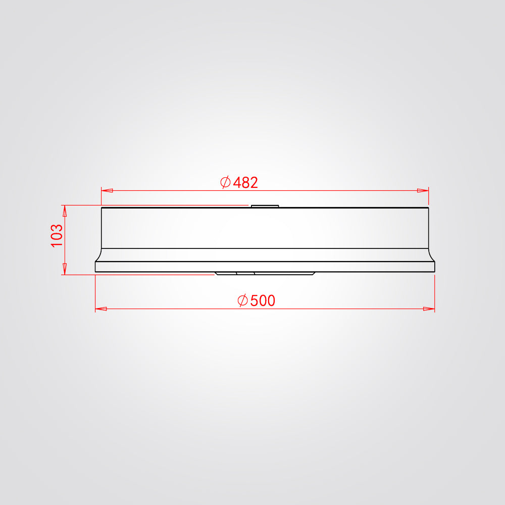 צמוד תקרה האני לד| Φ50| לבן