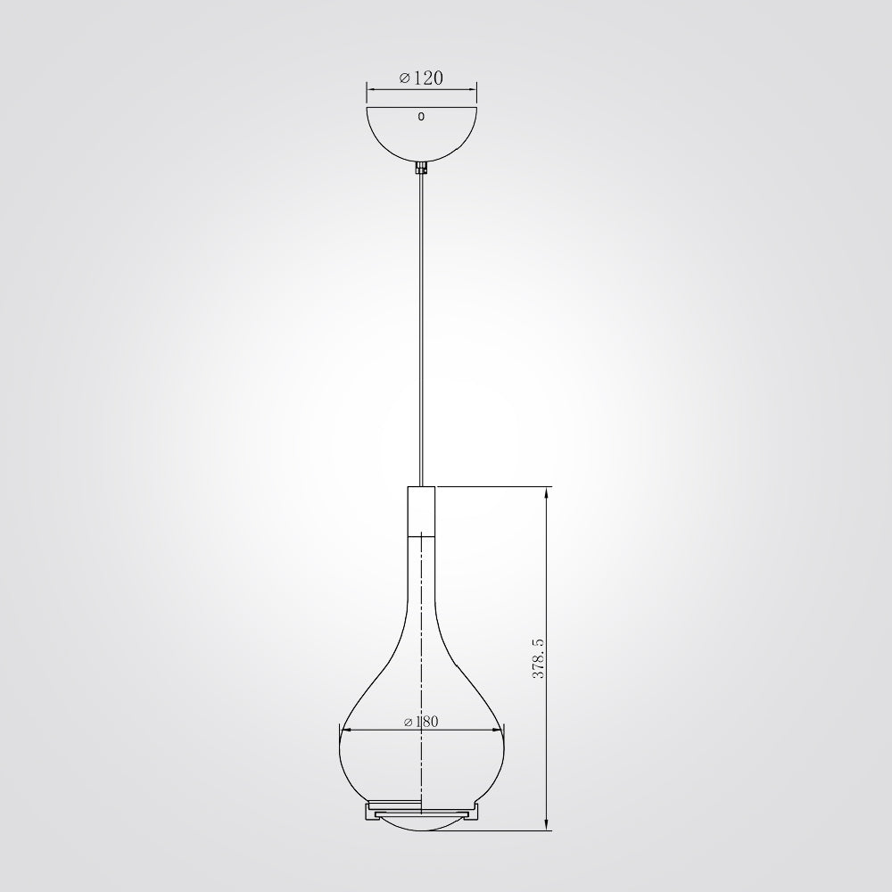 מנורת תלייה רומא| כרום| שקוף| רוז| דגם S