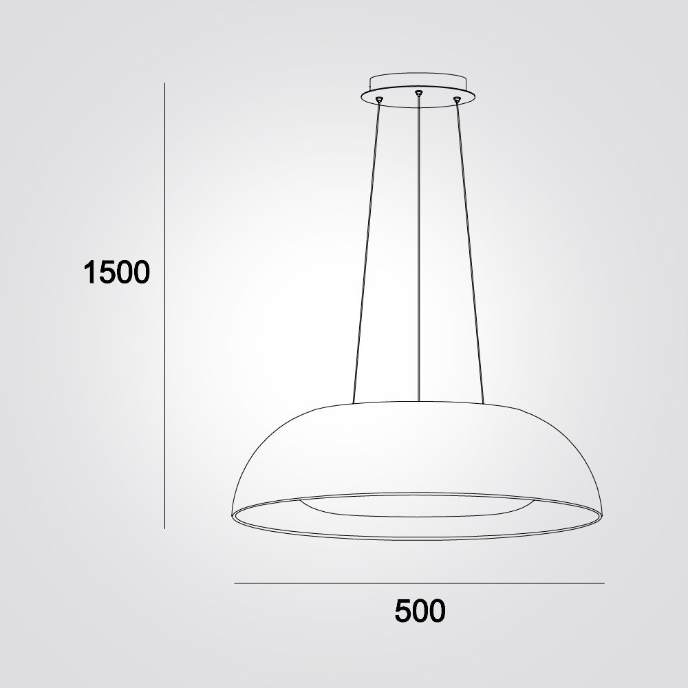מנורת תלייה רמו לד| שחור+זהב| Φ50| Φ80