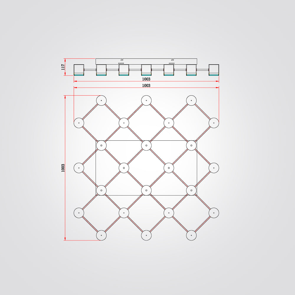 צמוד תקרה צור לד 24 צילינדרים