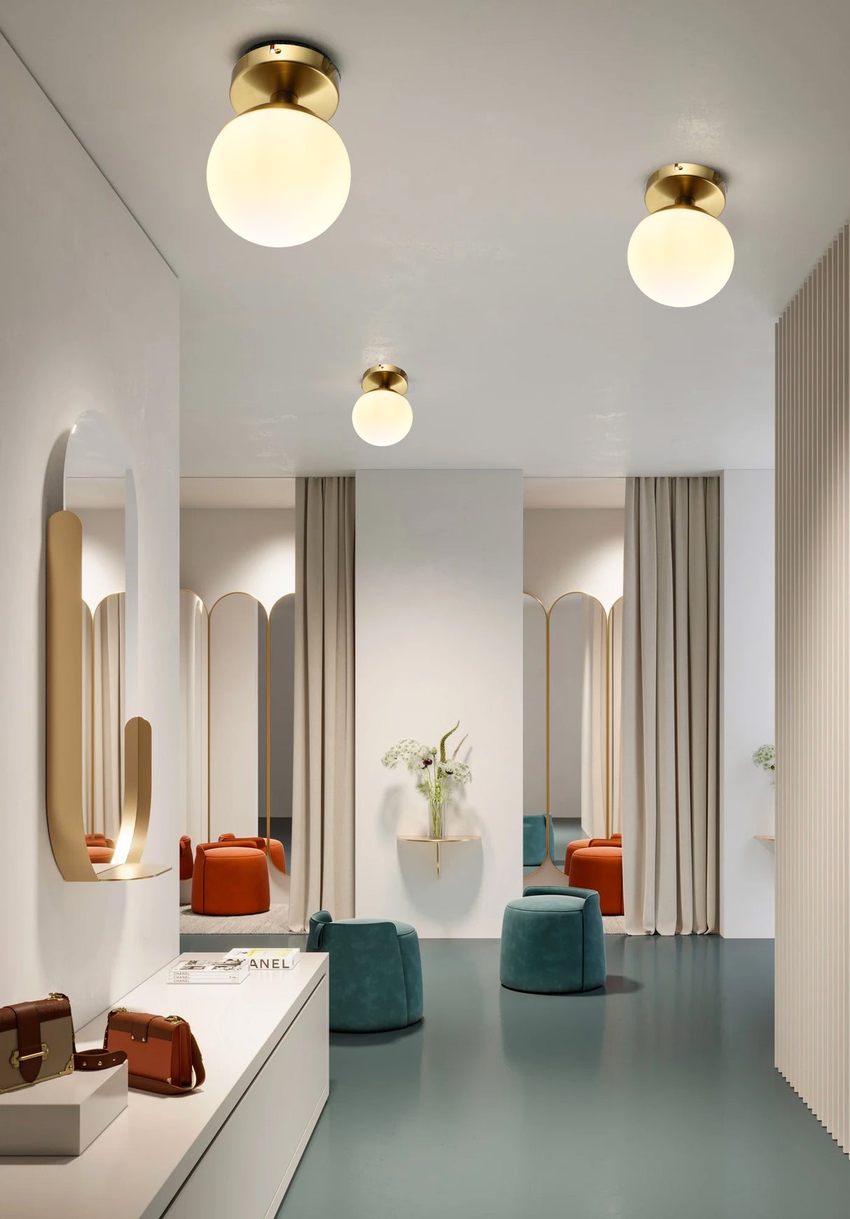 צמוד תקרה סשה| פליז