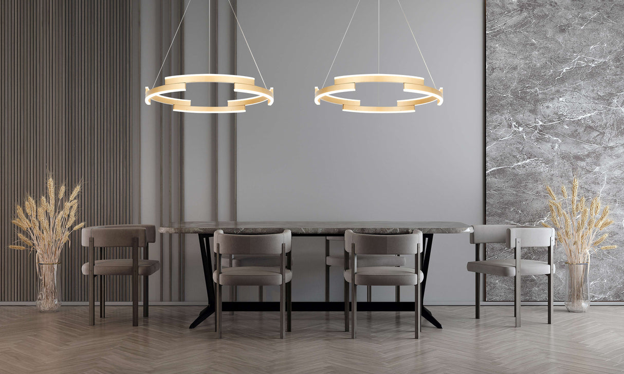 מנורת תליה גולדה לד| זהב| Φ40| Φ60| Φ80