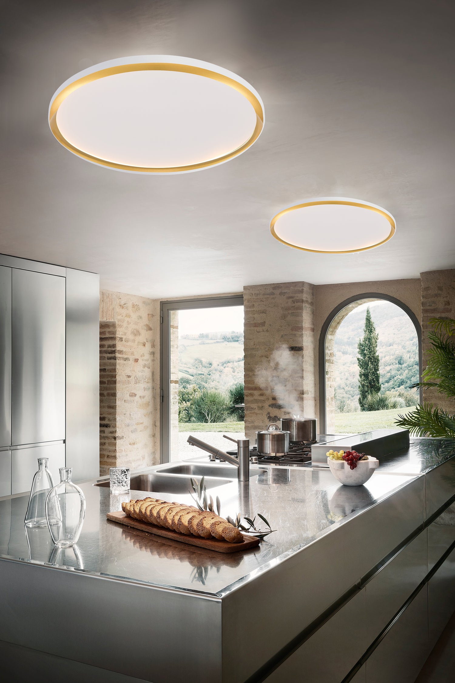 צמוד תקרה פנינה לד| זהב| Φ40| Φ60| Φ80| Φ100| CCT