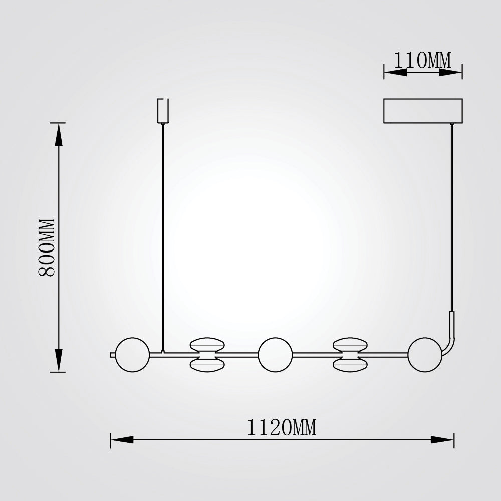 מנורת תליה האיטי 45W שחור
