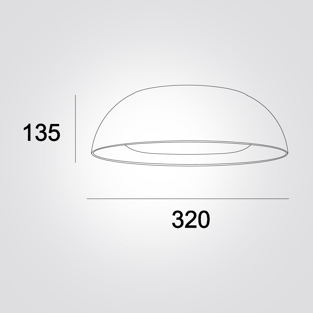 צמוד תקרה אדל לד| שחור+ עץ| Φ32| Φ50|