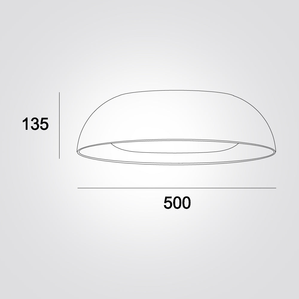 צמוד תקרה אדל לד| שחור+ עץ| Φ32| Φ50|