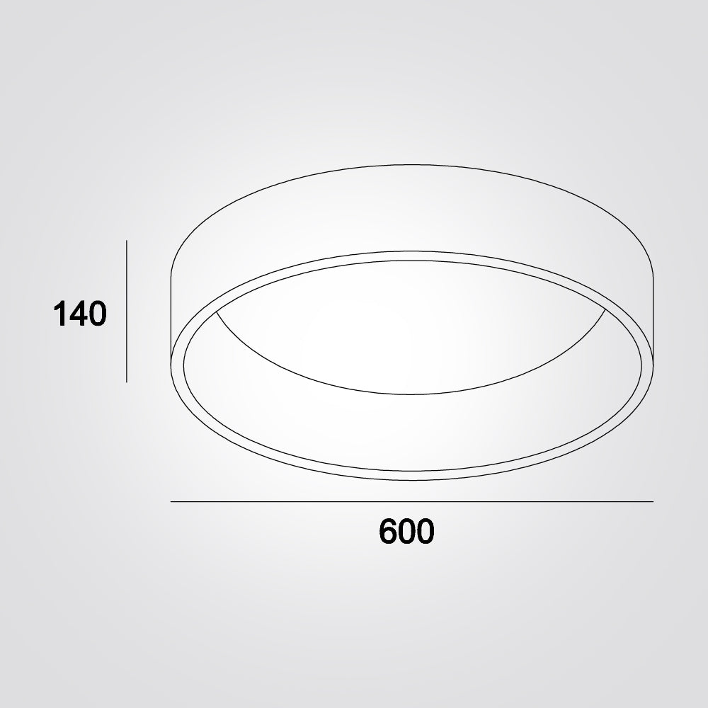 צמוד תקרה ג'וליה לד| לבן| Φ45| Φ60| CCT