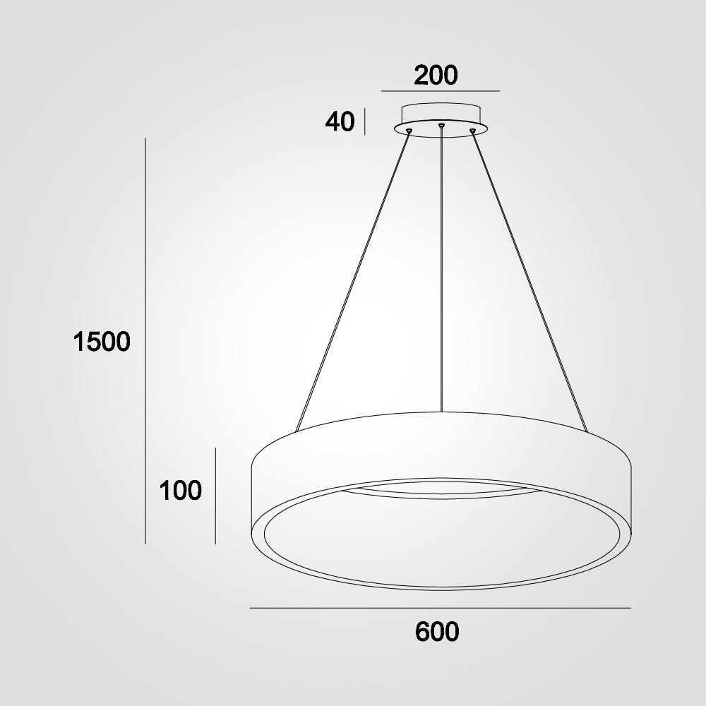 מנורת תלייה ג'וליה לד| לבן| Φ45| Φ60| CCT