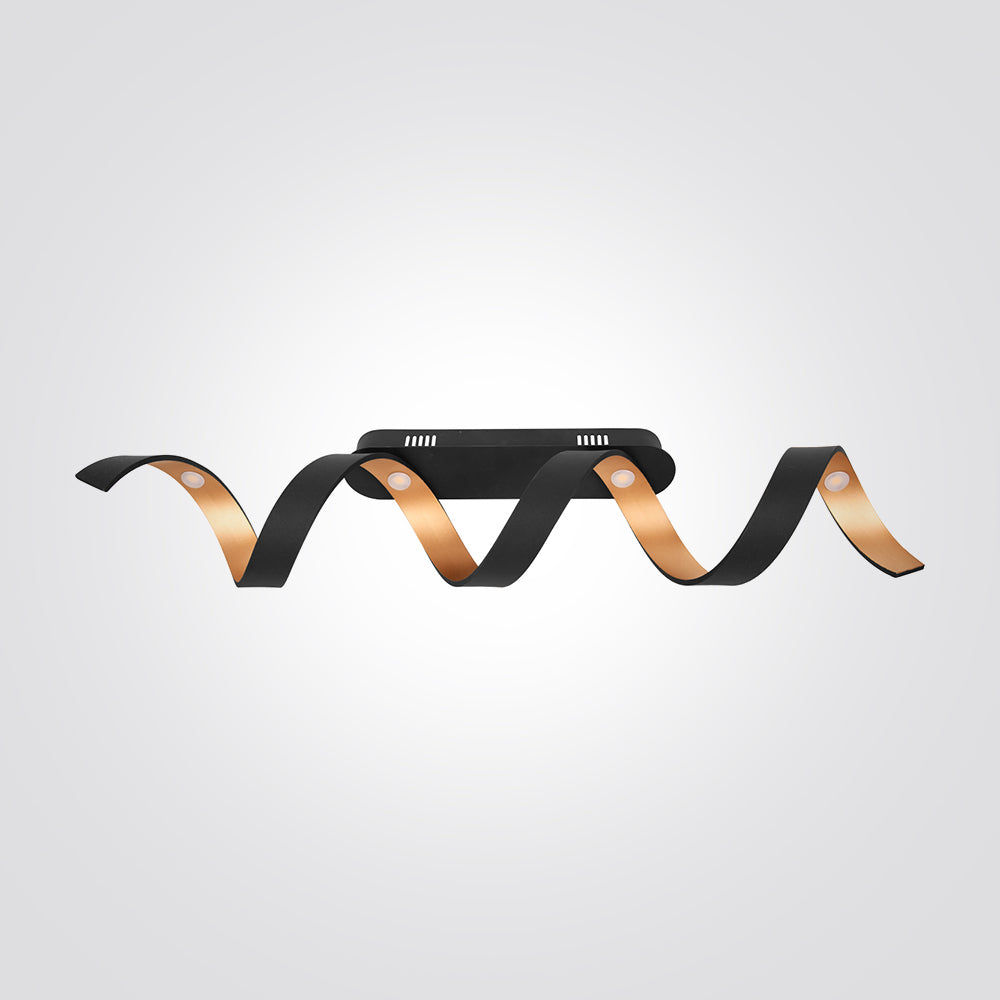 צמוד תקרה דוריאן לד| שחור+ זהב