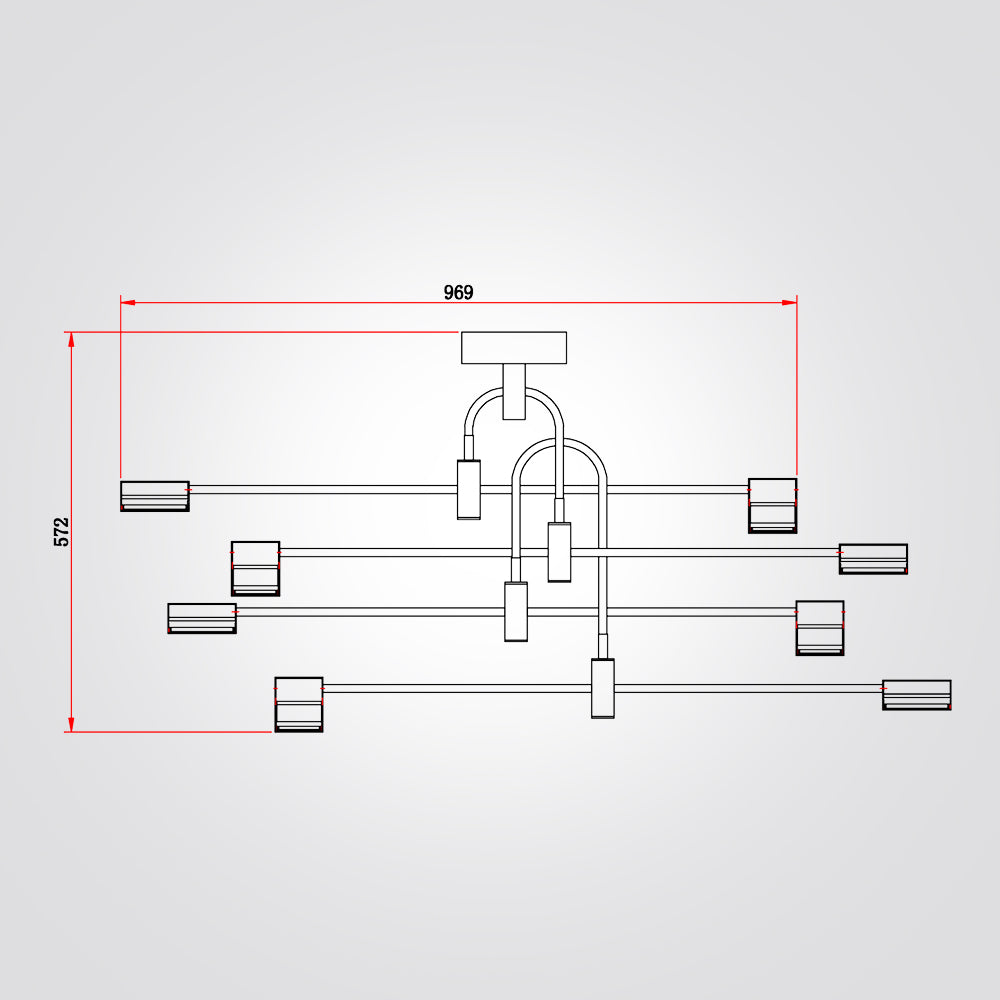 מנורת תליה זארא| שחור| 44W