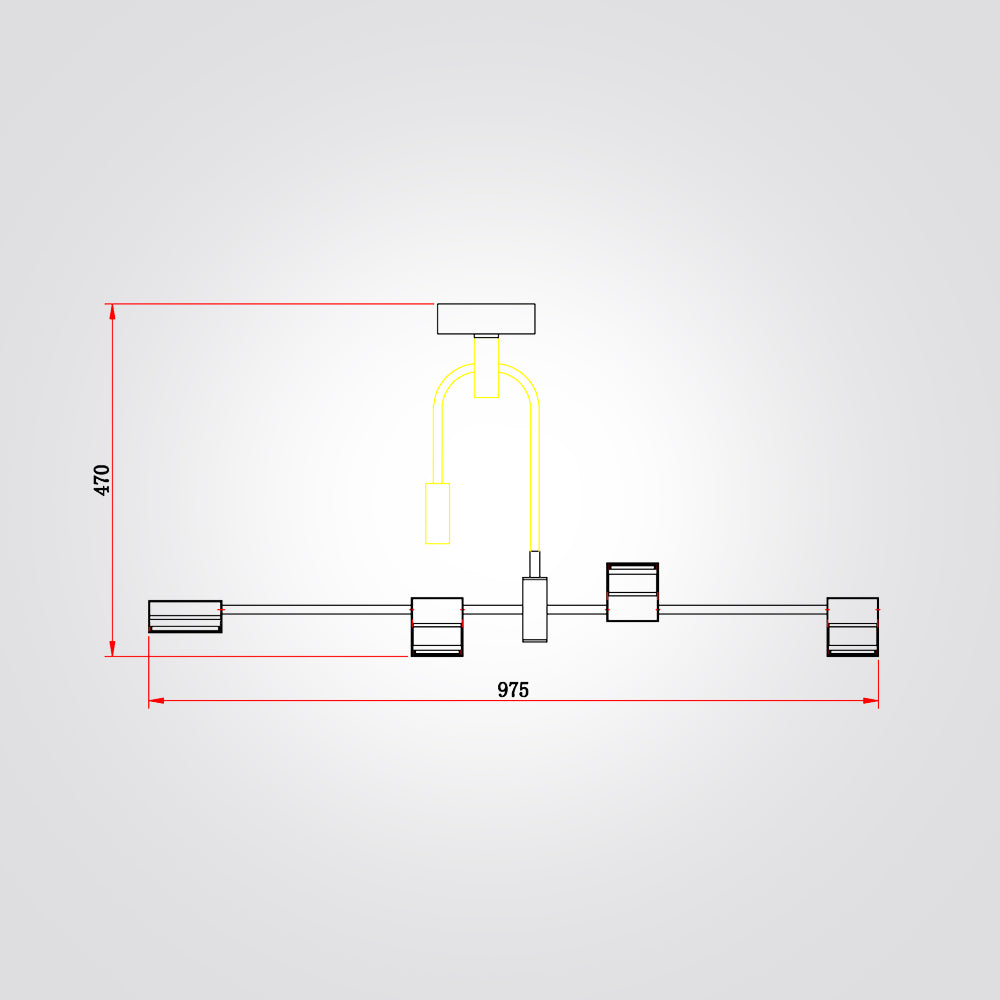 מנורת תליה זארא| שחור| 21W