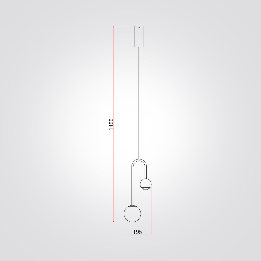 מנורת תליה פומה זוגית