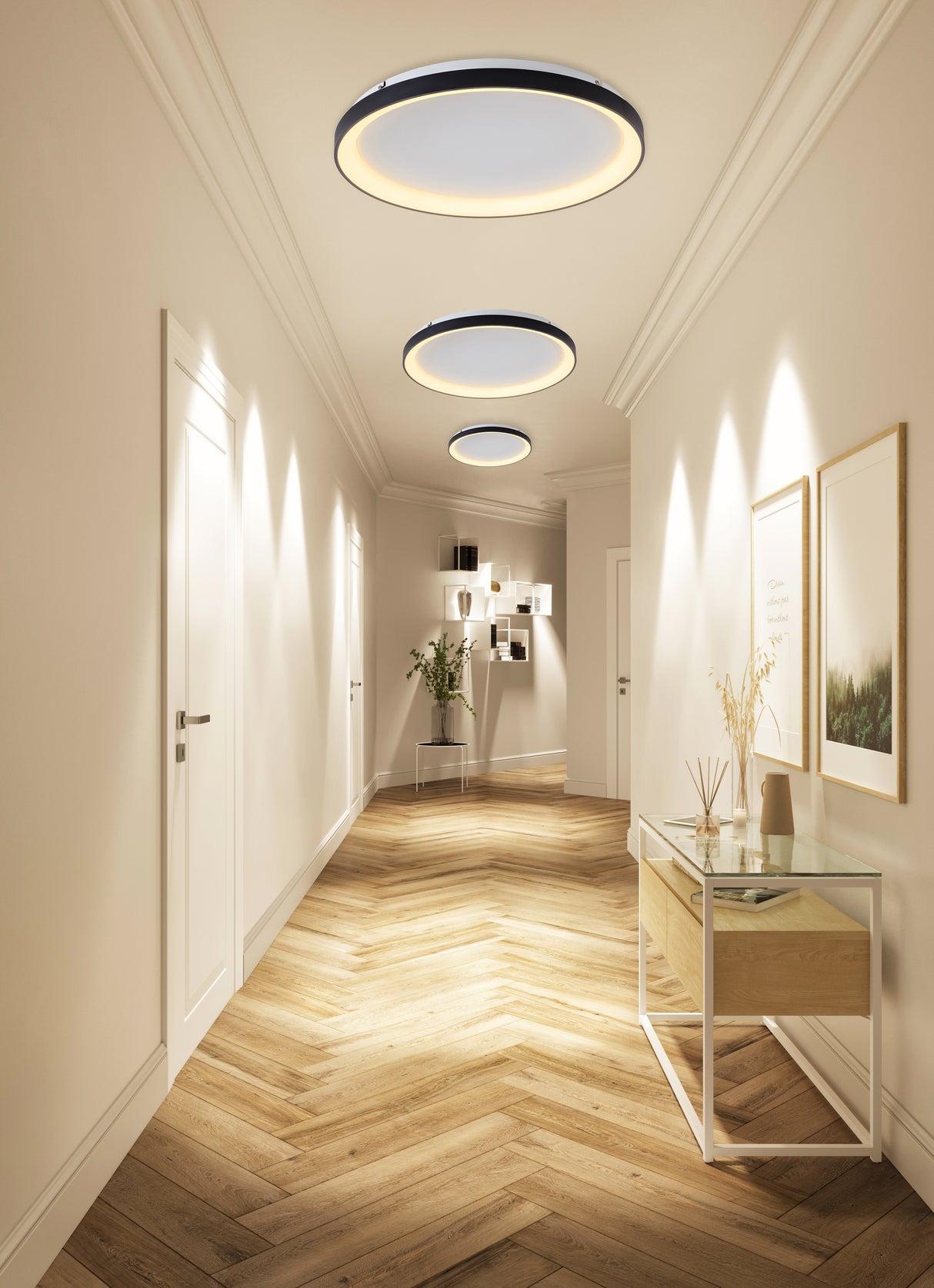 צמוד תקרה ורונה לד| שחור| Φ28| Φ38| Φ58| Φ78|Φ98| CCT