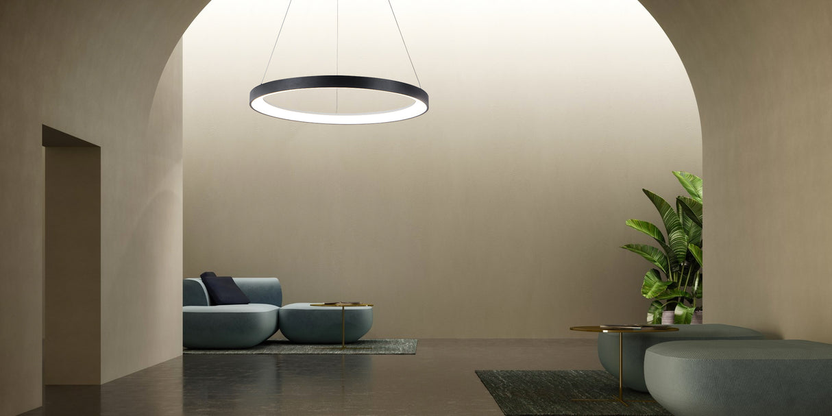 מנורת תלייה ורונה לד| שחור| Φ38| Φ58| Φ78| CCT