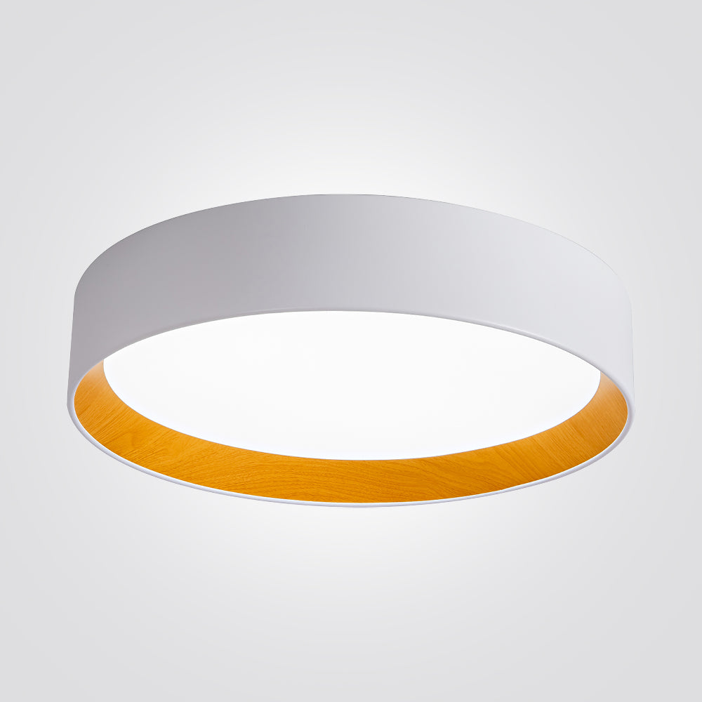 צמוד תקרה קטרינה| לבן+עץ|  Φ40| Φ60| Φ80| CCT