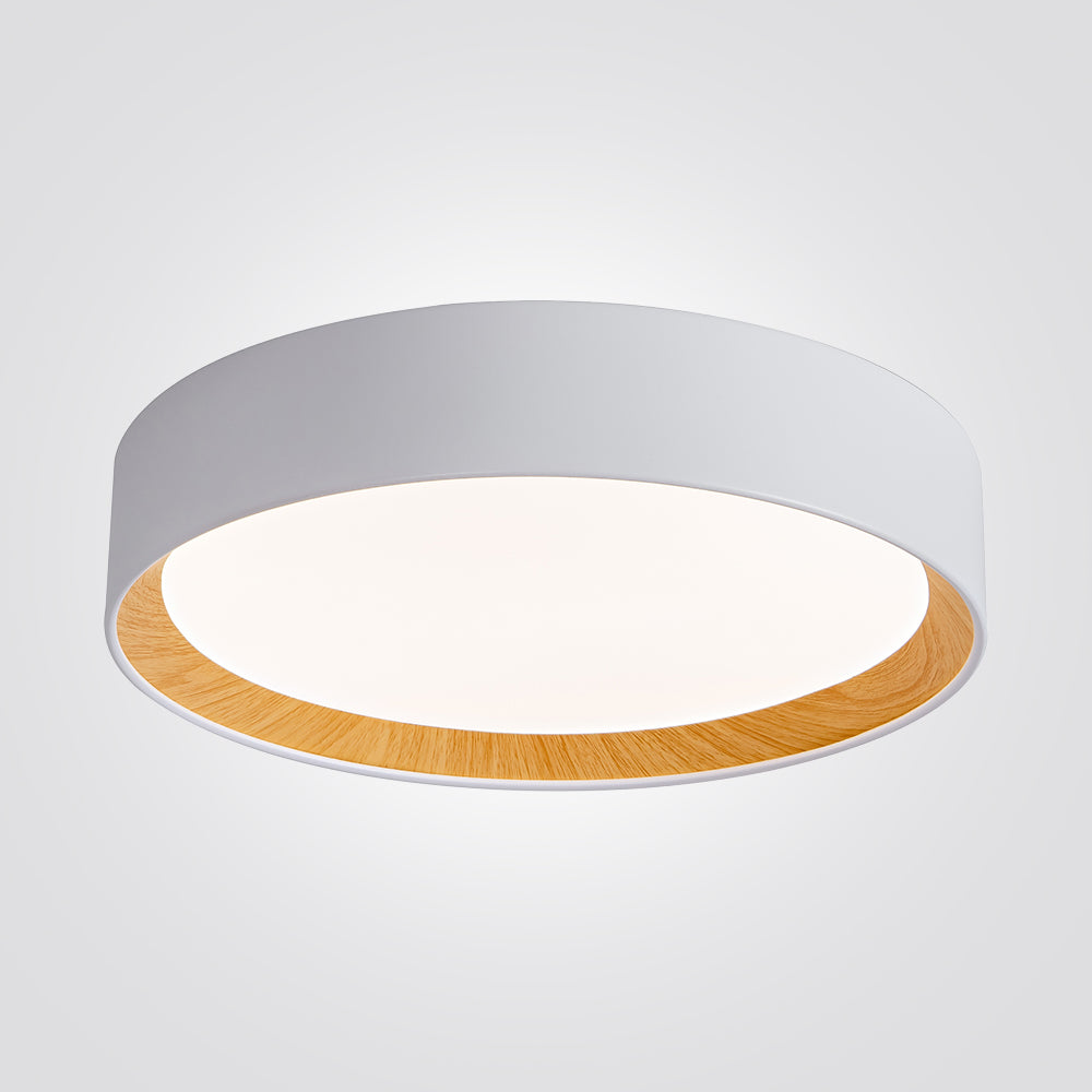 צמוד תקרה קליארי| לבן+עץ| Φ40| Φ60| Φ80| CCT