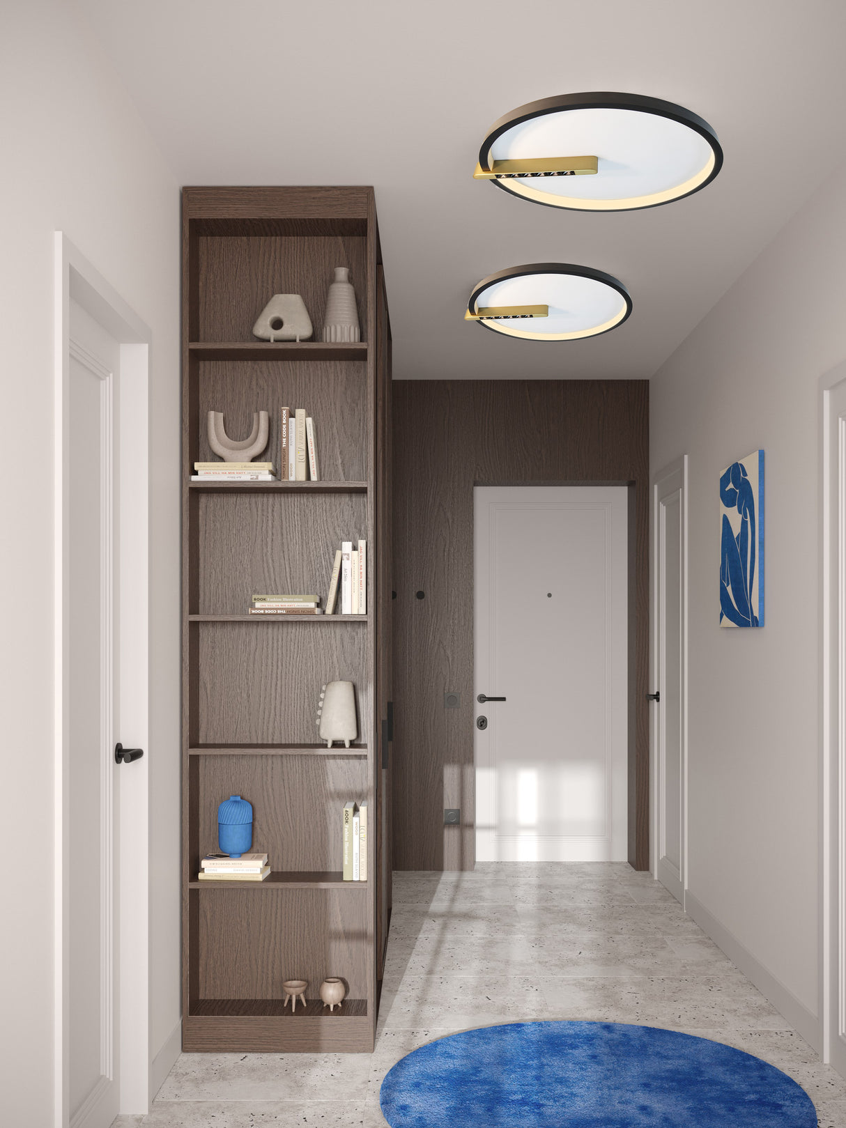 צמוד תקרה אורבינו לד| שחור+זהב| Φ40| Φ60| Φ80