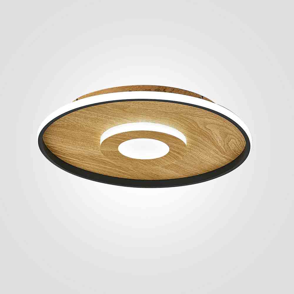 צמוד תקרה באסתיאן לד +שלט| עץ| CCT| Φ50