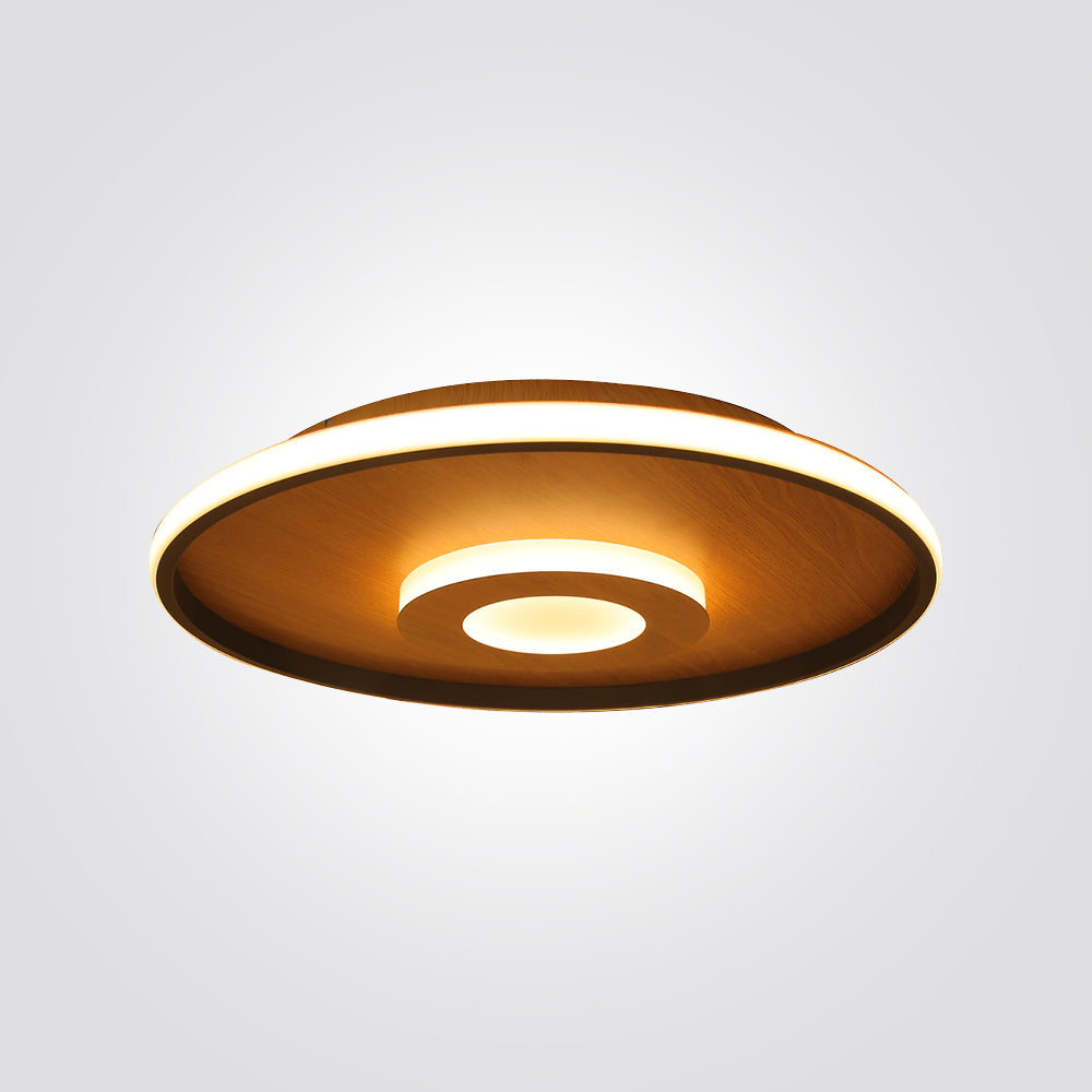 צמוד תקרה באסתיאן לד +שלט| עץ| CCT| Φ50