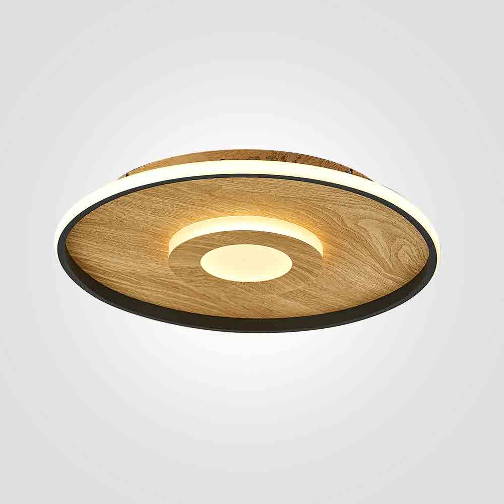צמוד תקרה באסתיאן לד +שלט| עץ| CCT| Φ50