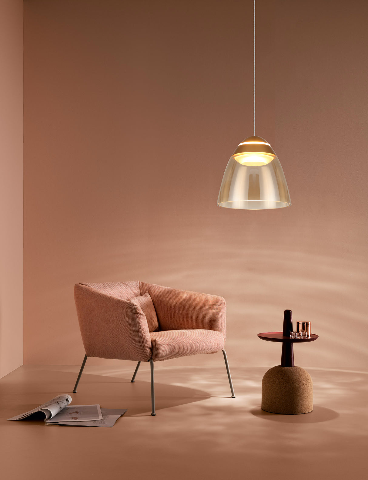 מנורת תלייה פראג| בודד| זהב+ שחור