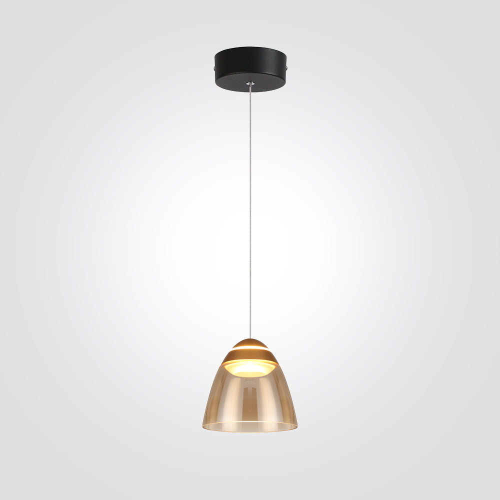 מנורת תלייה פראג| בודד| זהב+ שחור