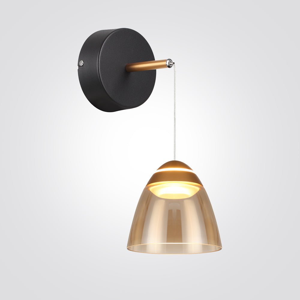 מנורת קיר פראג| זהב+ שחור