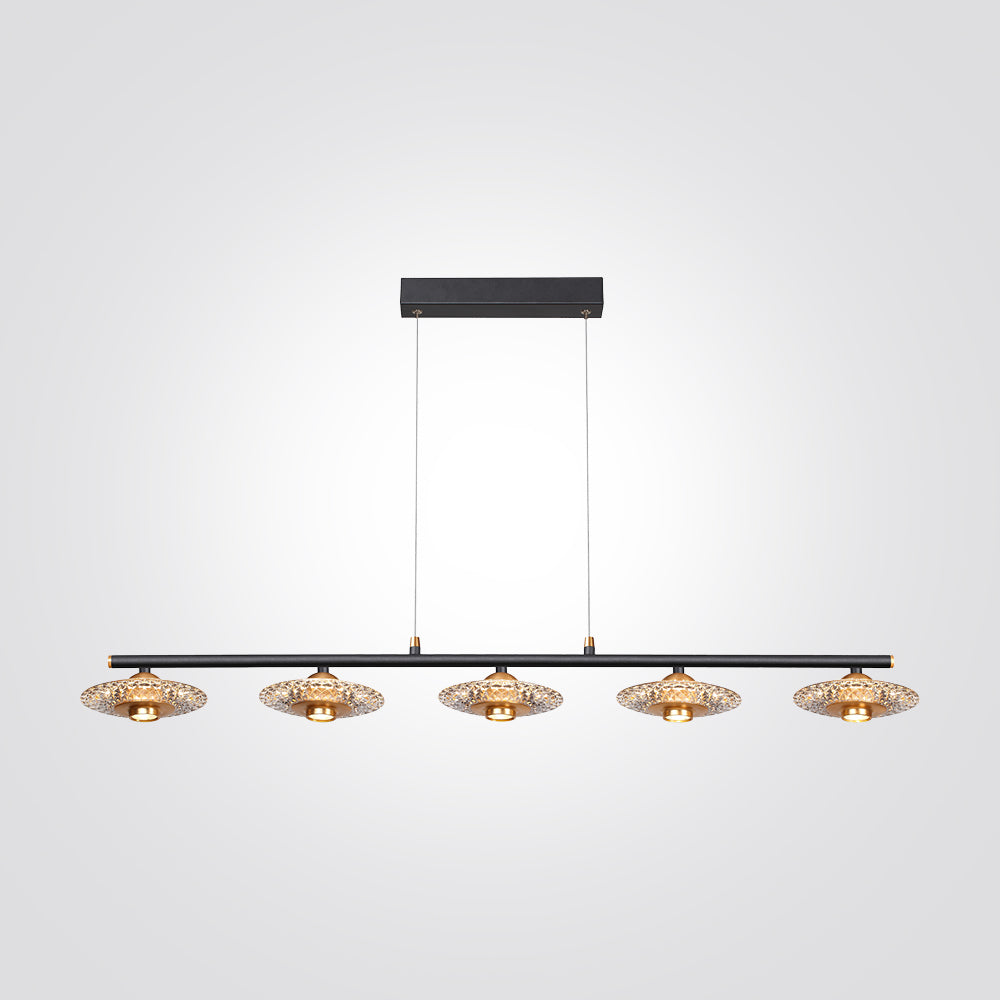 מנורת תלייה בריסל| חמישיה| זהב