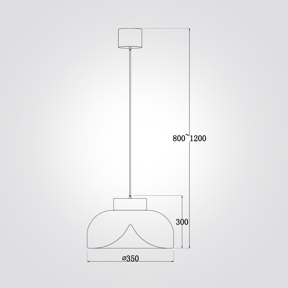 נורת תליה מודרני לילי 7W לד אור צהוב זכוכית שקוף