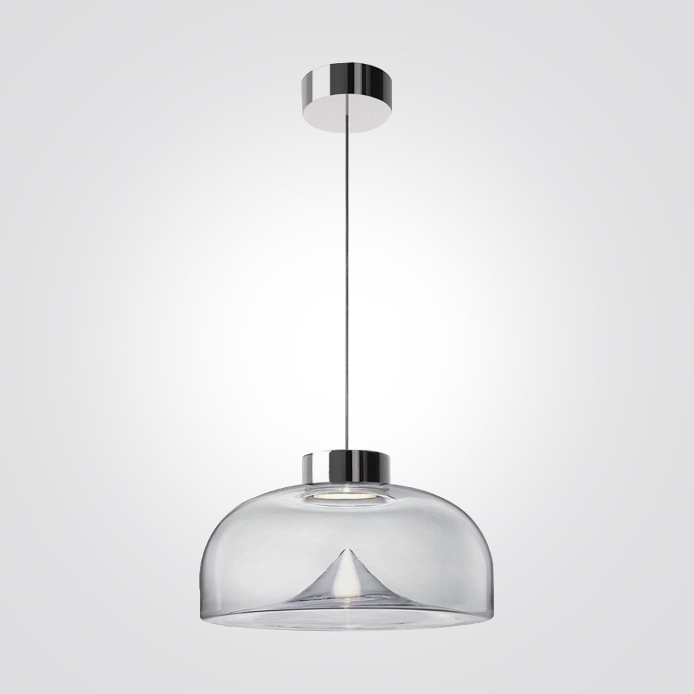 נורת תליה מודרני לילי 7W לד אור צהוב זכוכית שקוף