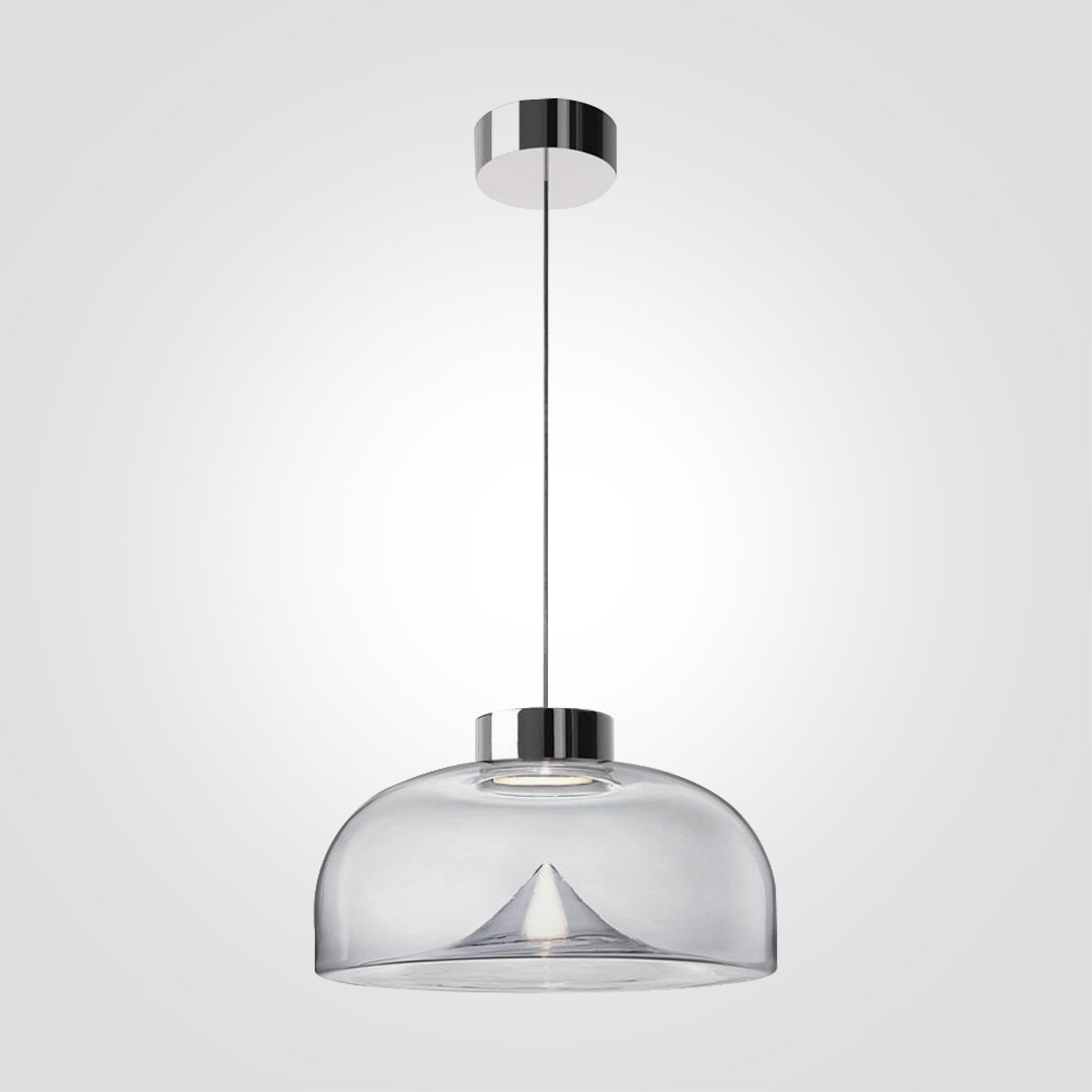 נורת תליה מודרני לילי 7W לד אור צהוב זכוכית שקוף