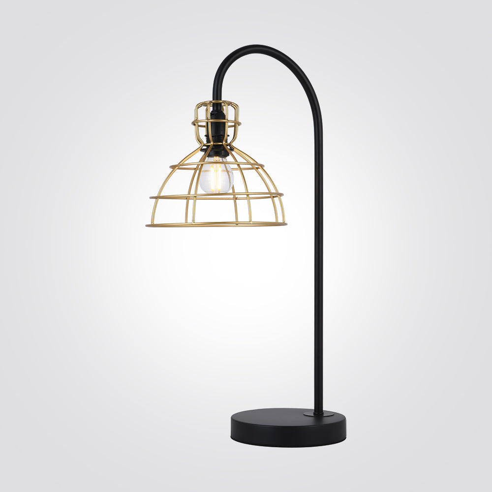 מנורת שולחן רבקה שחור וזהב