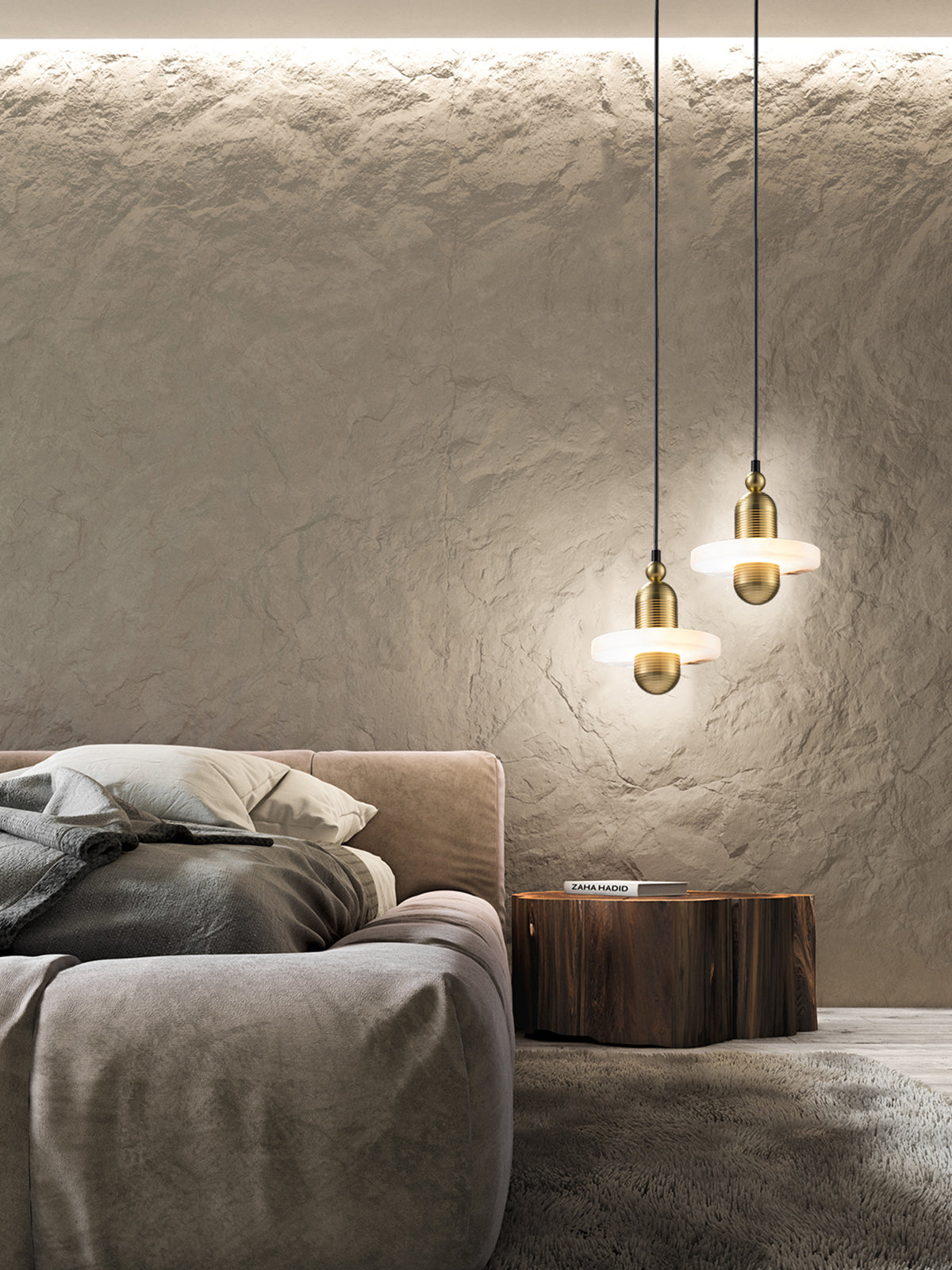 מנורת תלייה שיש וילנה לד