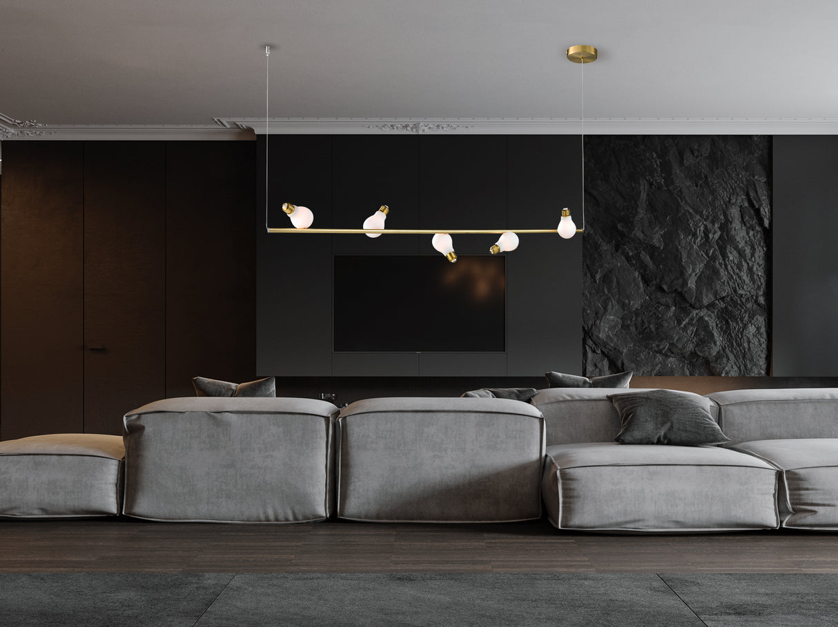 מנורת תלייה להט| זהב