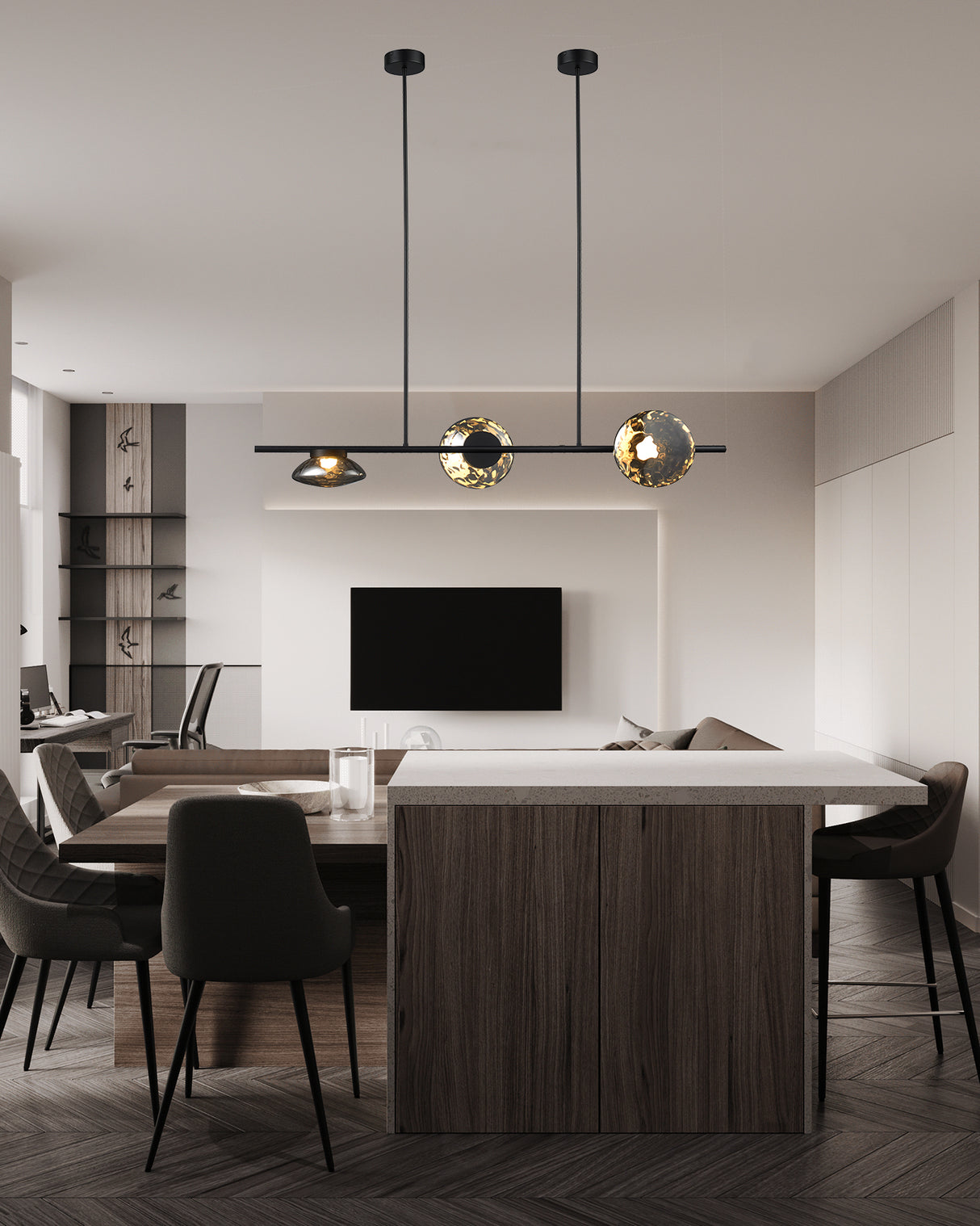 מנורת תליה פיאנו שלישיה לד