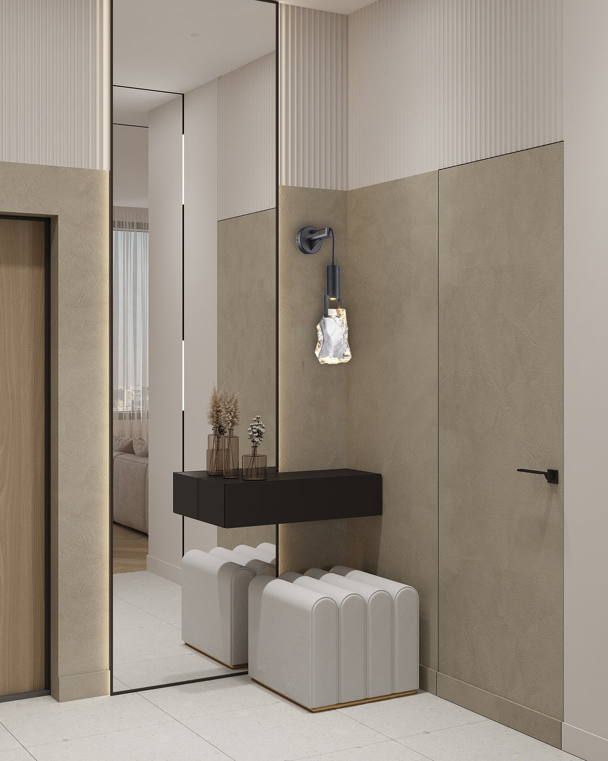 מנורת קיר איביזה| שחור