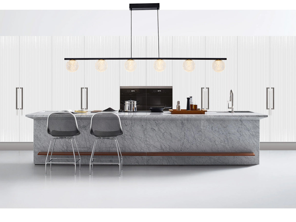 מנורת תליה בארי לד שחור+פליז