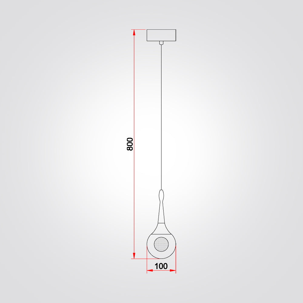 מנורת תליה ברגמו בודד לד