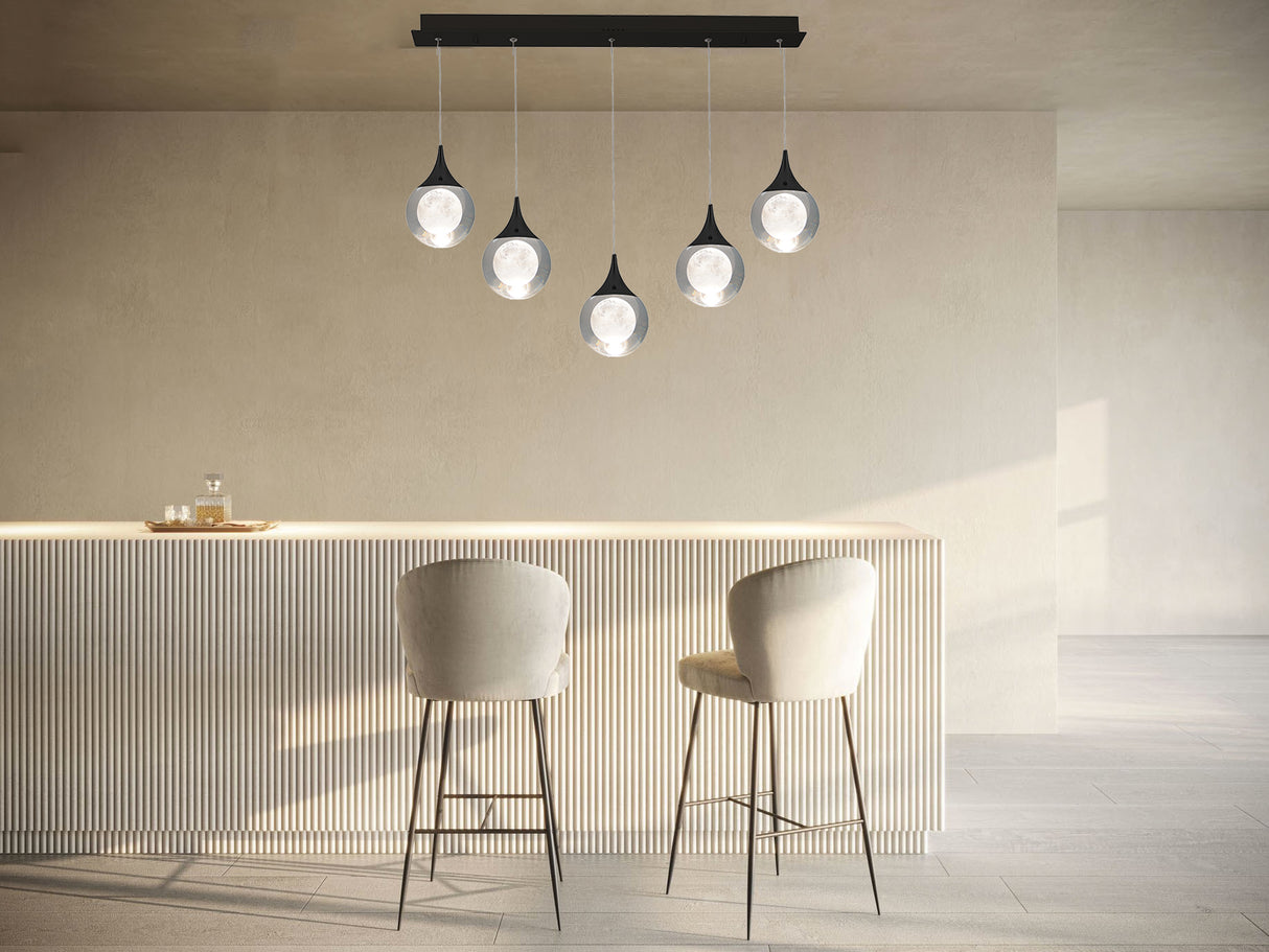 מנורת תליה ברגמו חמישיה לד