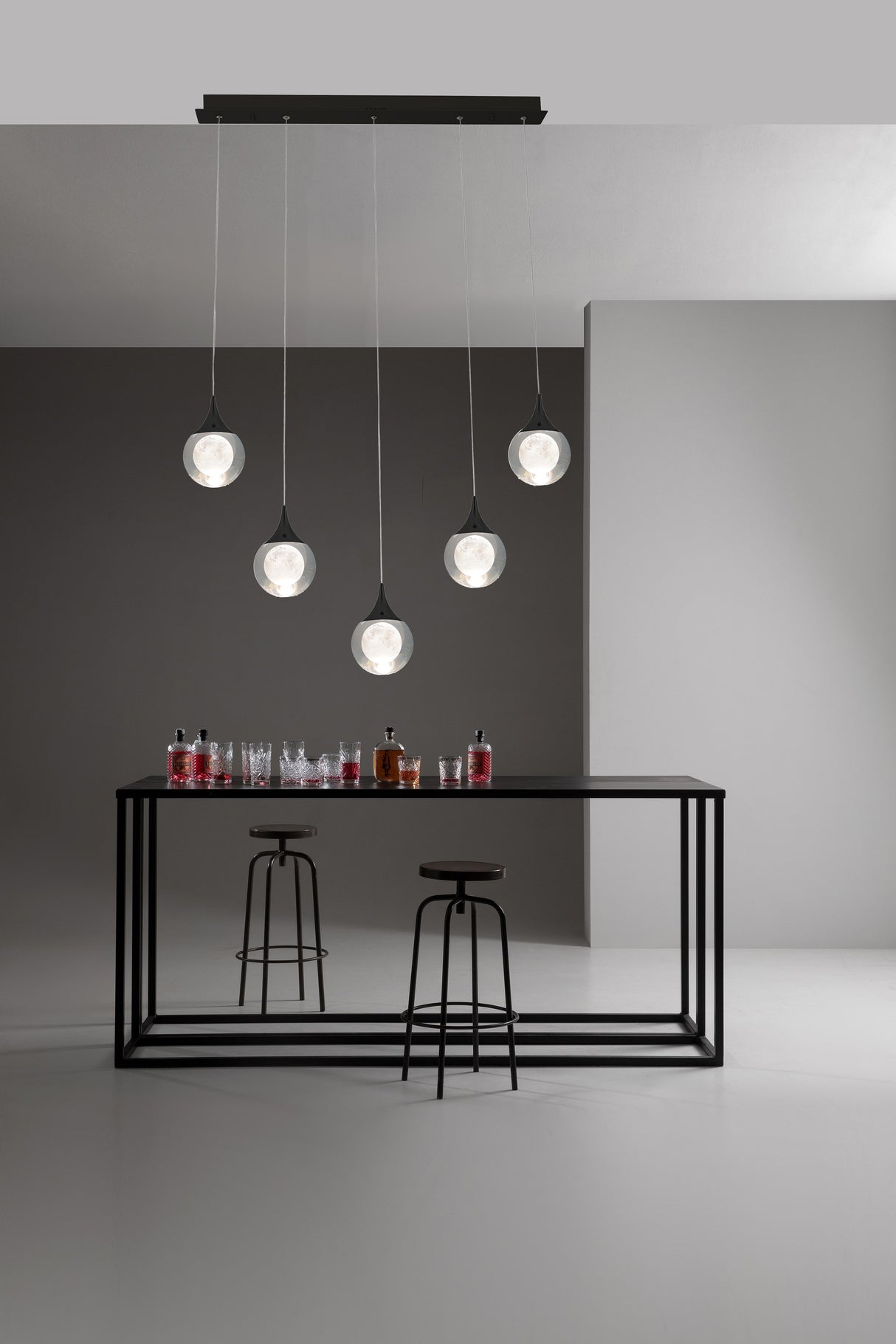 מנורת תליה ברגמו חמישיה לד